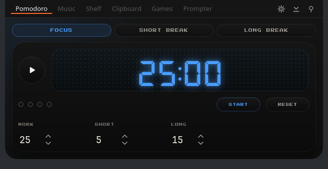 Topivo interface preview