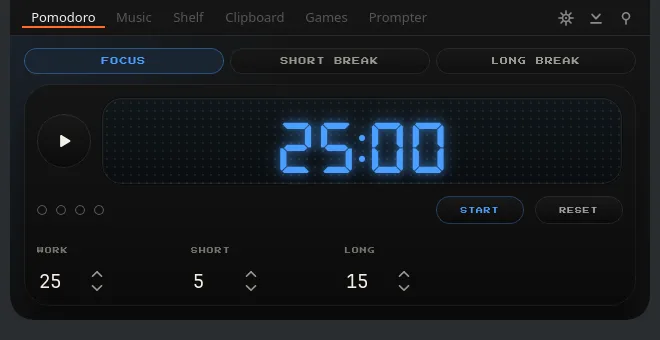Topivo interface preview